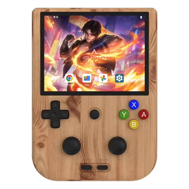 Consola Portátil Anbernic RG405V 4" Wi-Fi 4/128GB - Wood Grain