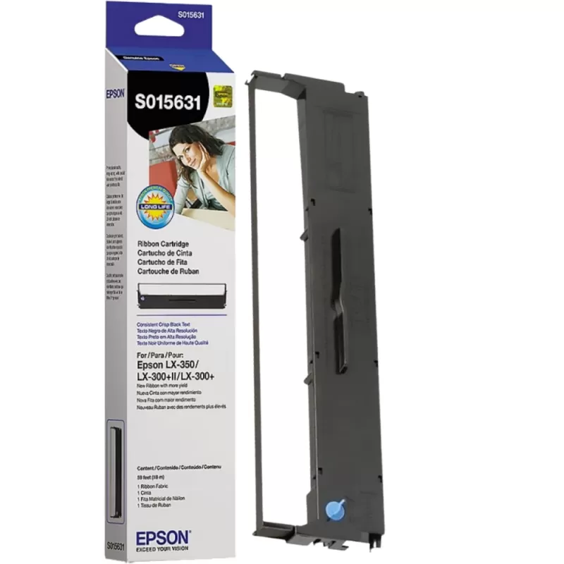 Cinta Epson S015631 LX350/LX300+II/LX300+ - Negro Cinta Epson S015631 LX350/LX300+II/LX300+ - Negro