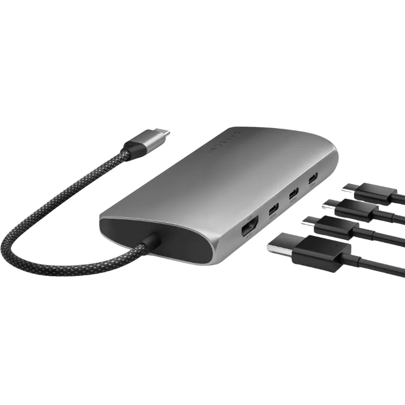 Hub Satechi ST-P8KEM Multiport 8 en 1 - Space Gray