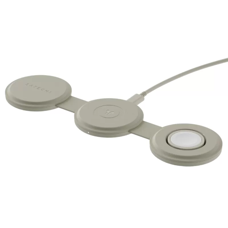 Cargador Wireless Satechi ST-QTG31W Onthego 3-En-1 - Sand