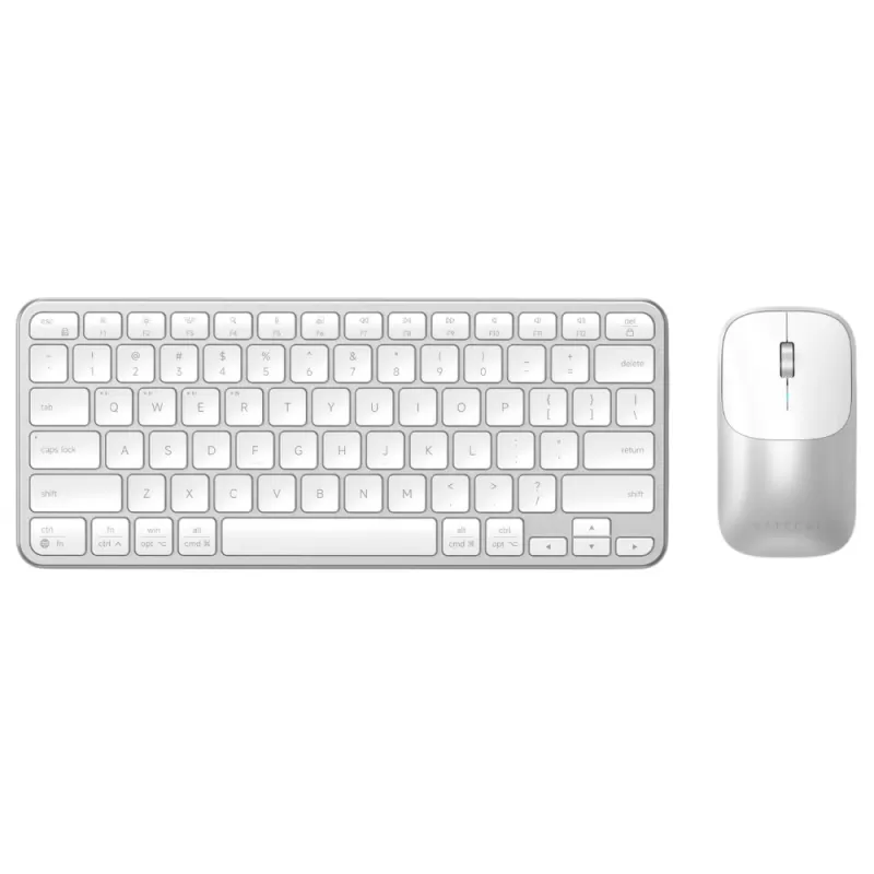 Teclado + Mouse Satechi Slim Cex1 Wireless - Silver (Inglés)
