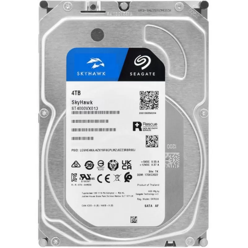 HD Interno SATA III Seagate SkyHawk 4TB 3.5" ST4000VX013 5400RPM