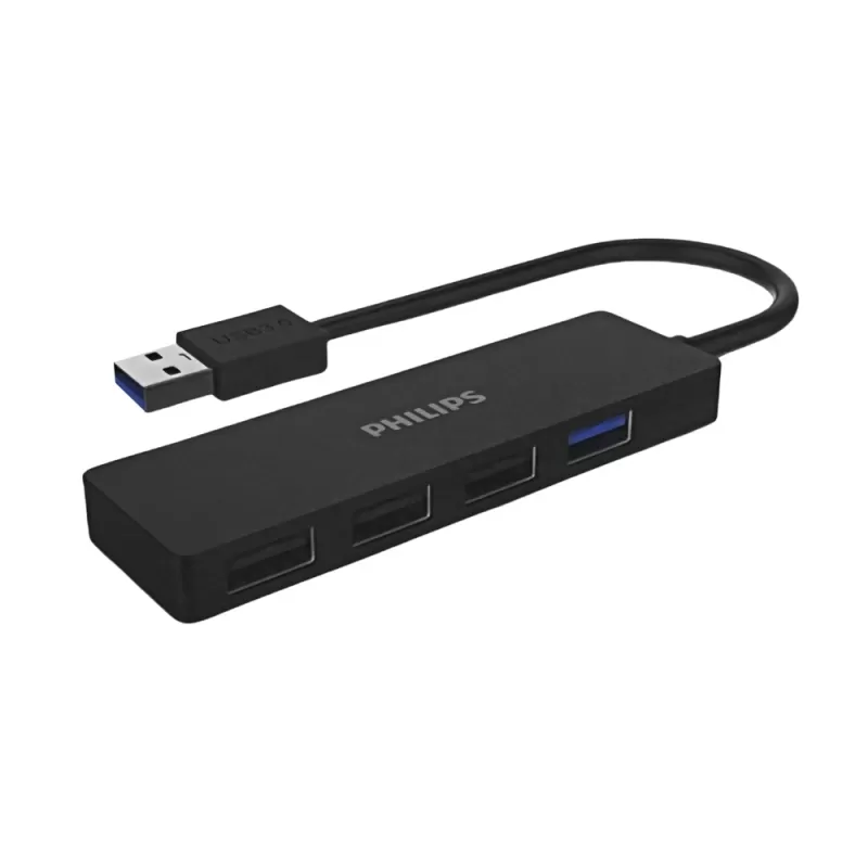Hub Philips SWR1704/70 4 Puertos USB-A - Black