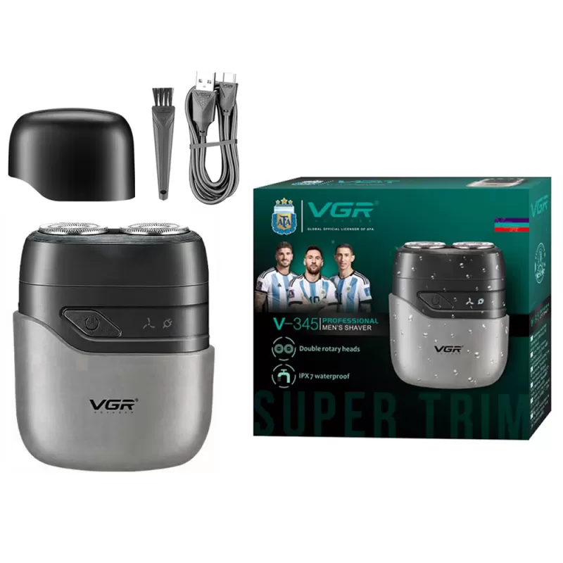 Barbeador Voyager Men Shaver V-345 - Black/Gray