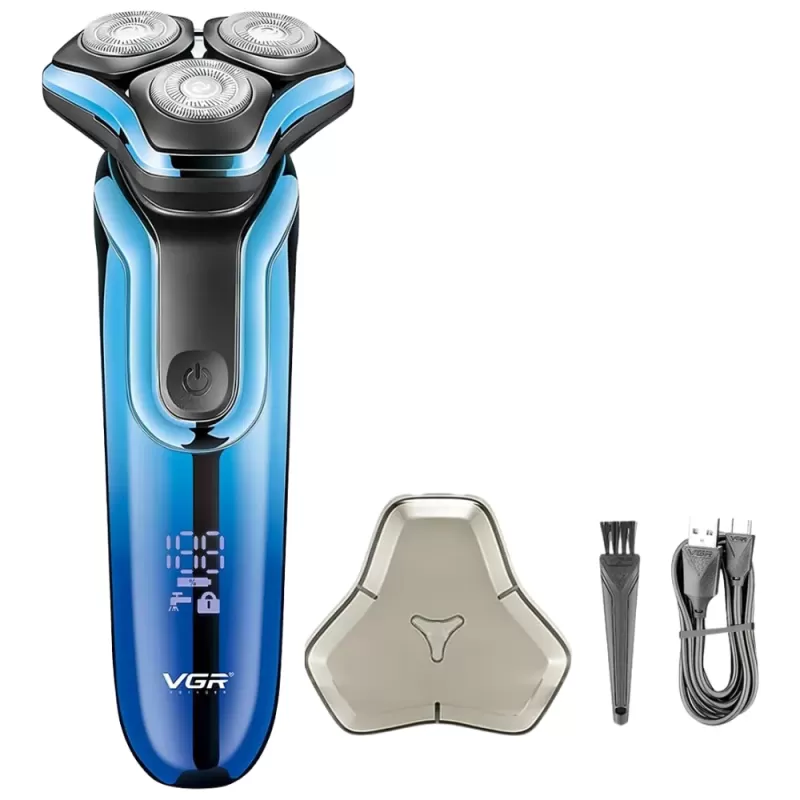 Barbeador Voyager Men Shaver V-313 - Black/Blue