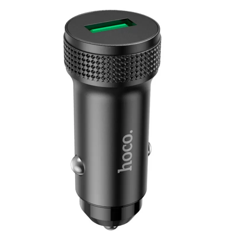 Cargador Vehicular Hoco Z49A 18W QC3.0 USB-A - Black