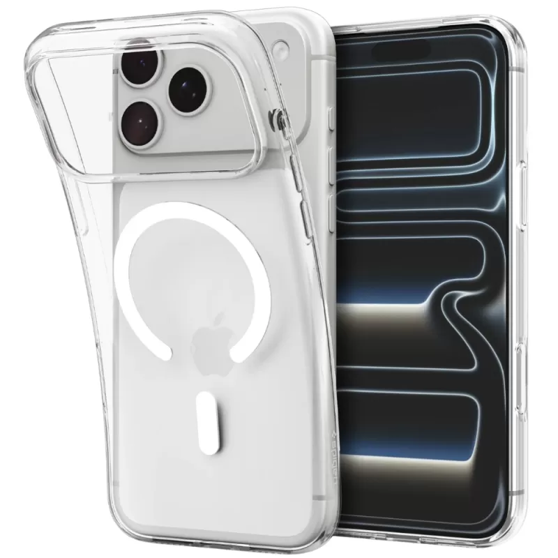 Capa Spigen iPhone 17/18 Pro Max Crystal Flex ACS11912 - Clear White