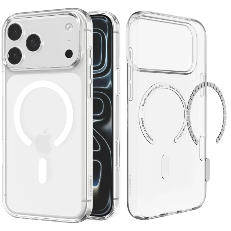 Capa Spigen iPhone 17/18 Pro Max Crystal Flex ACS11912 - Clear White