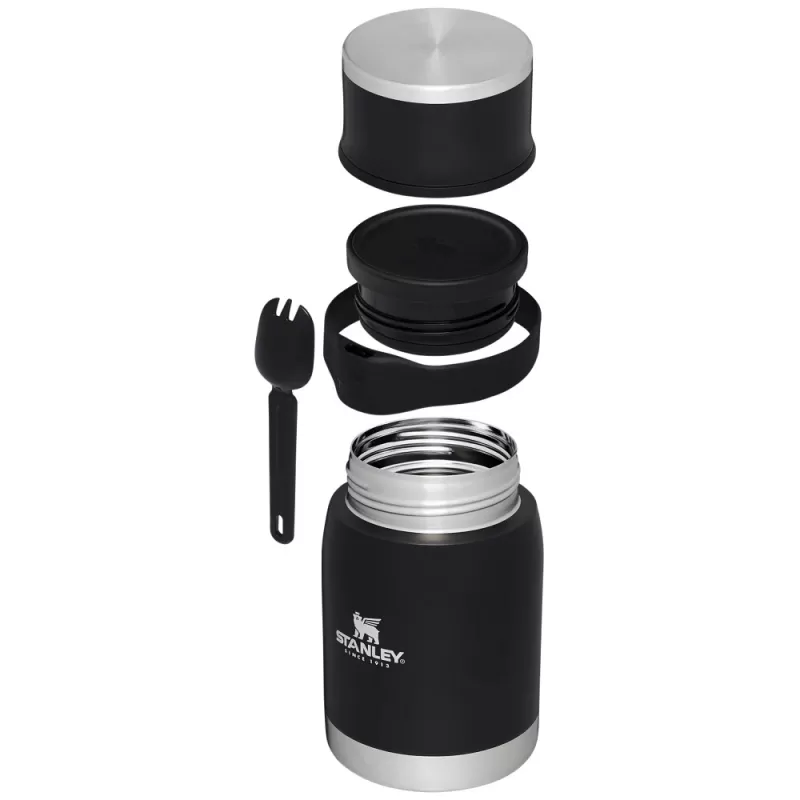 Pote Térmico + Tenedor/Cuchara Stanley The Adventure To-Go Food Jar 710ml - Black