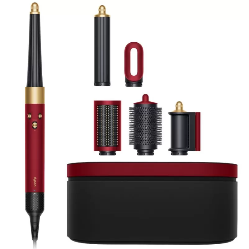 Modelador Multifuncional Dyson Airwrap I.D. HS08 110V - Red Velvet/Gold (Caja Fea)