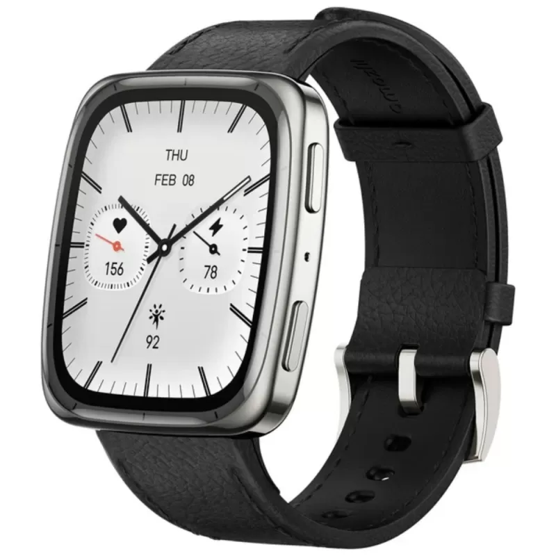 Reloj Smart Amazfit Active 2 Square Premium Version A2440 44mm - Black Leather