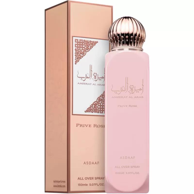 Spray Corporal/Capilar Asdaaf Ameerat Al Arab Prive Rose Femenino - 150mL