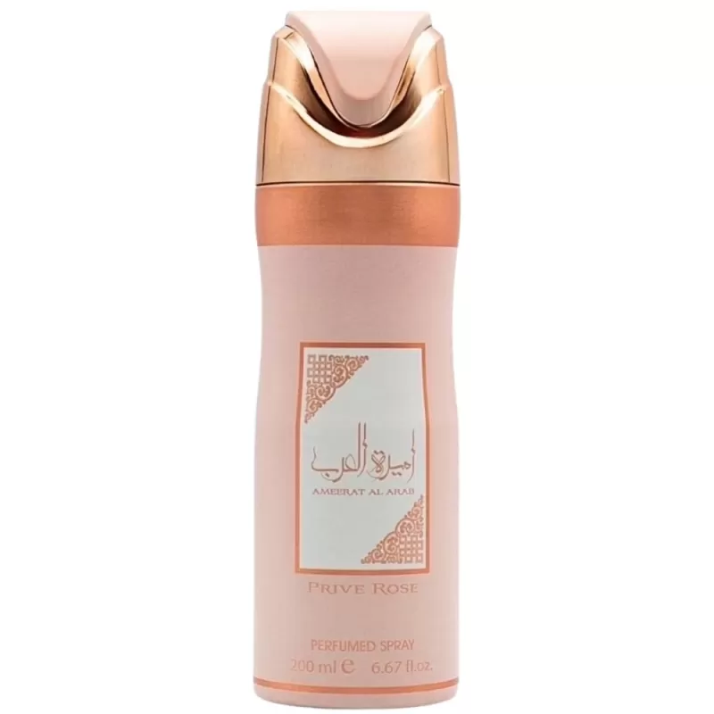 Spray Corporal Lattafa Ameerat Al Arab Prive Rose Femenino - 200mL