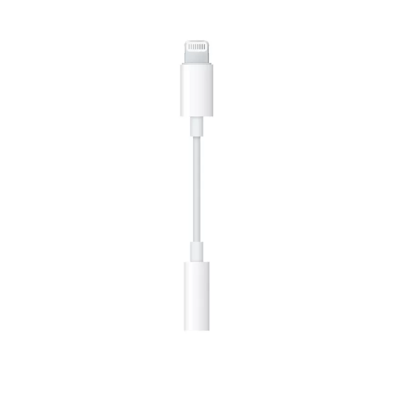 Apple Lightning to 3.5mm Headphone Jack Adapter MMX62AM/A - White