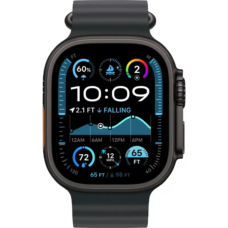 Apple Watch Ultra 2 MX4P3BE/A 49mm LTE (GPS + Celular) - Black Titanium/Ocean Band