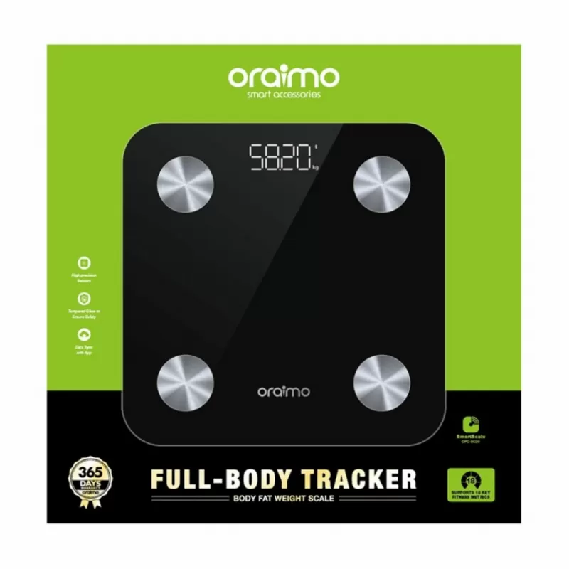 Balanza Digital Oraimo SmartScale OPC-SC20 Bluetooth - Black