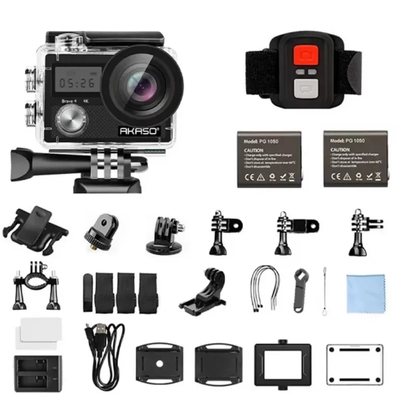 Cámara de Acción Akaso Brave 4 20MP 4K Wi-Fi - Black