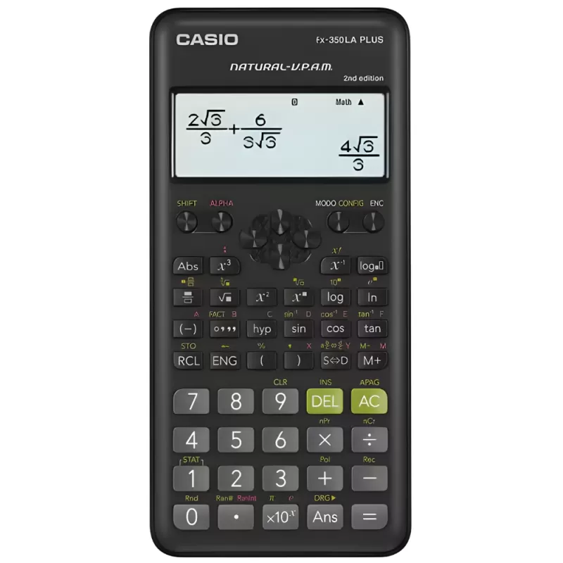 Calculadora Científica Casio FX-350LA Plus 2nd Edition - Black