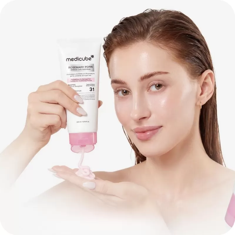 Mascarilla Capilar Medicube Rosemary PDRN Damage Care - 200mL