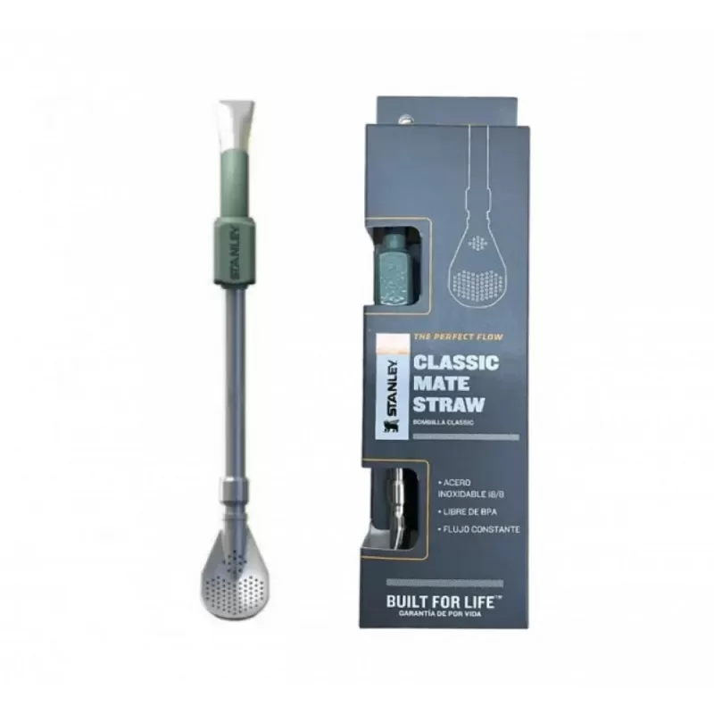Bombilla Stanley Classic Mate Straw - Green