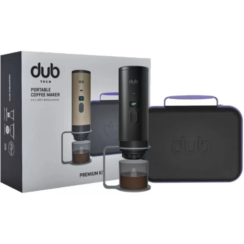 Cafetera Portátil Dub DBCM Premium Kit 3 en 1 USB...