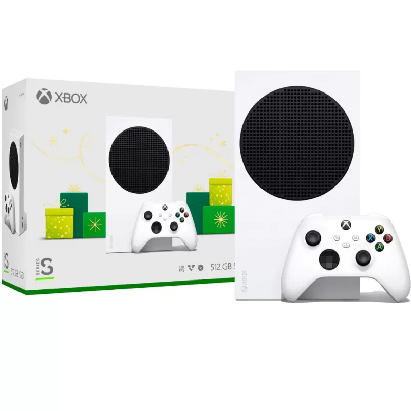 Consola Microsoft Xbox Series S Digital 1883 512GB SSD Holiday Edition - Robot White