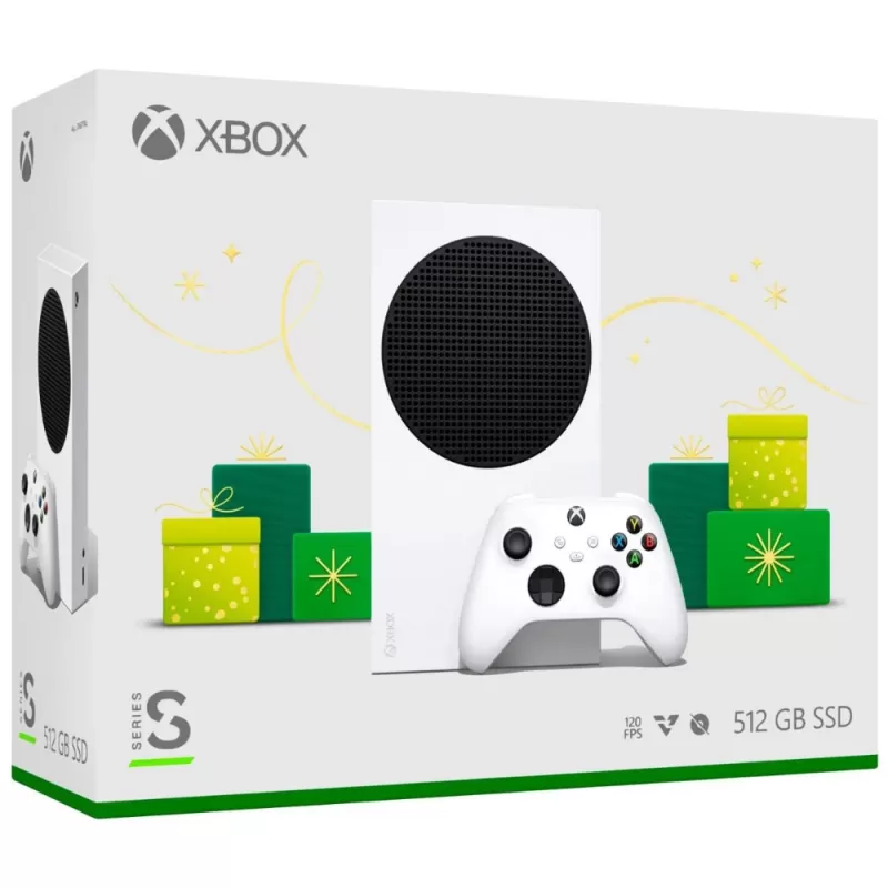Consola Microsoft Xbox Series S Digital 1883 512GB SSD Holiday Edition - Robot White