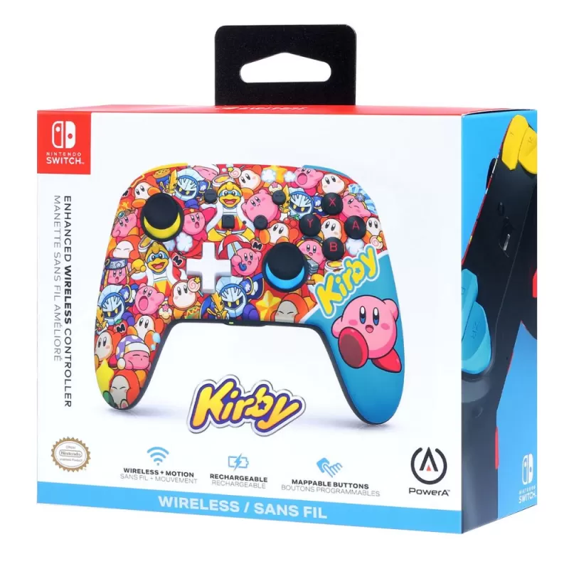 Control Wireless PowerA Nintendo Switch - World of Kirby (PWA-A-13851)