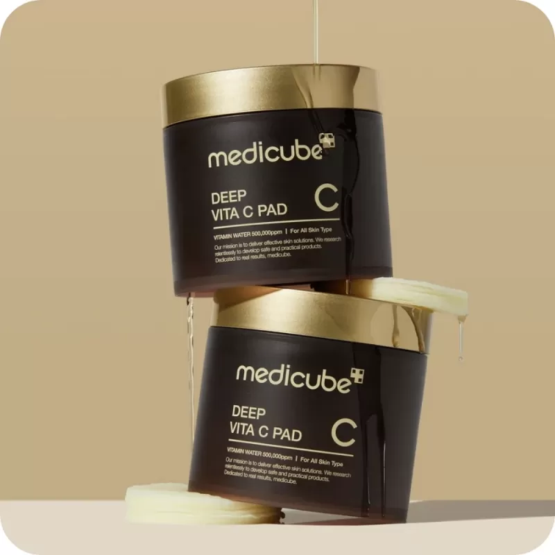 Almohadilla Facial Medicube Deep Vita C 2% Niacinamida - 70 Pads