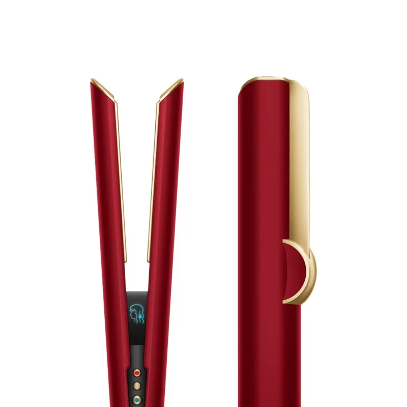Alisador Dyson Airstrait HT01 1600W 220V - Red Velvet/Gold