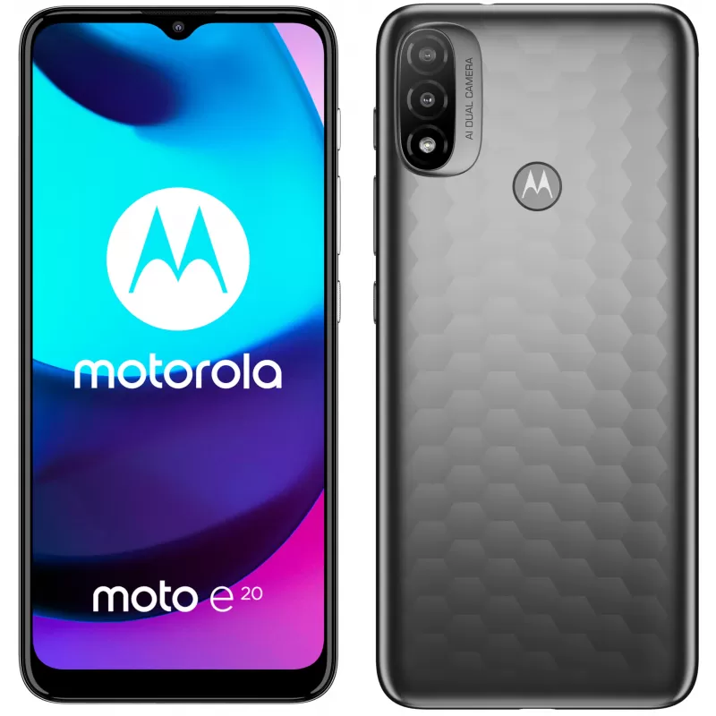 Smartphone Motorola Moto E20 XT2155-8 DS LTE BR 6.5" 2/32GB - Graphite Gray