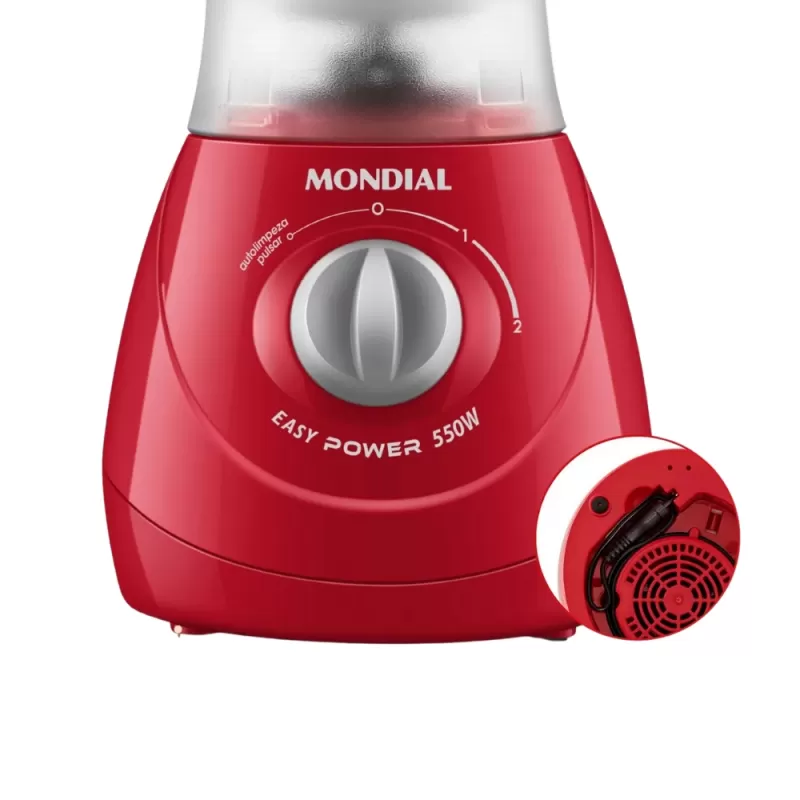 Licuadora Mondial Easy Power L-550-R 220V 1.9L 550W - Red