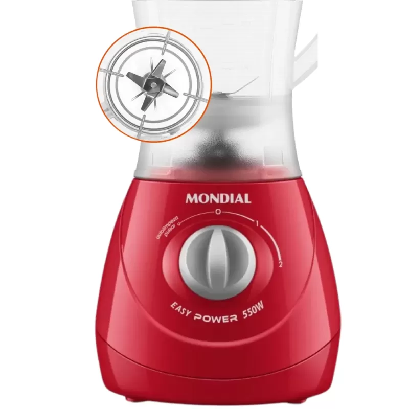 Licuadora Mondial Easy Power L-550-R 220V 1.9L 550W - Red