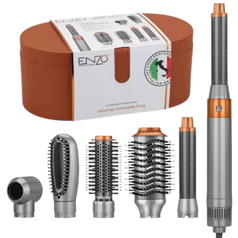 Secador Multiestilizador Enzo Supermotor EN-4133-7 6 en 1 1500W 220V - Brown