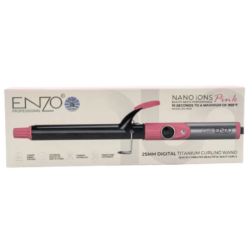 Ondulador Enzo Nano Ions En-9123 25mm 530°C 2V - Pink