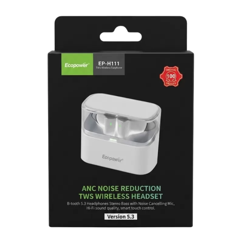 Auricular Ecopower EP-H111 Bluetooth - White