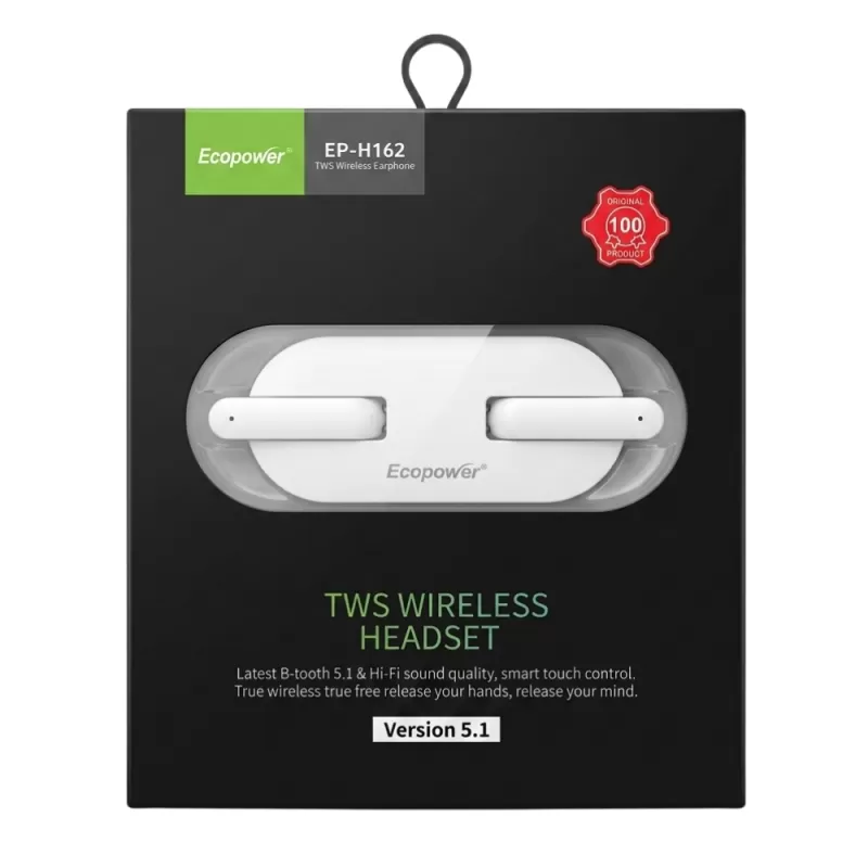 Auricular Ecopower EP-H162 Bluetooth - White