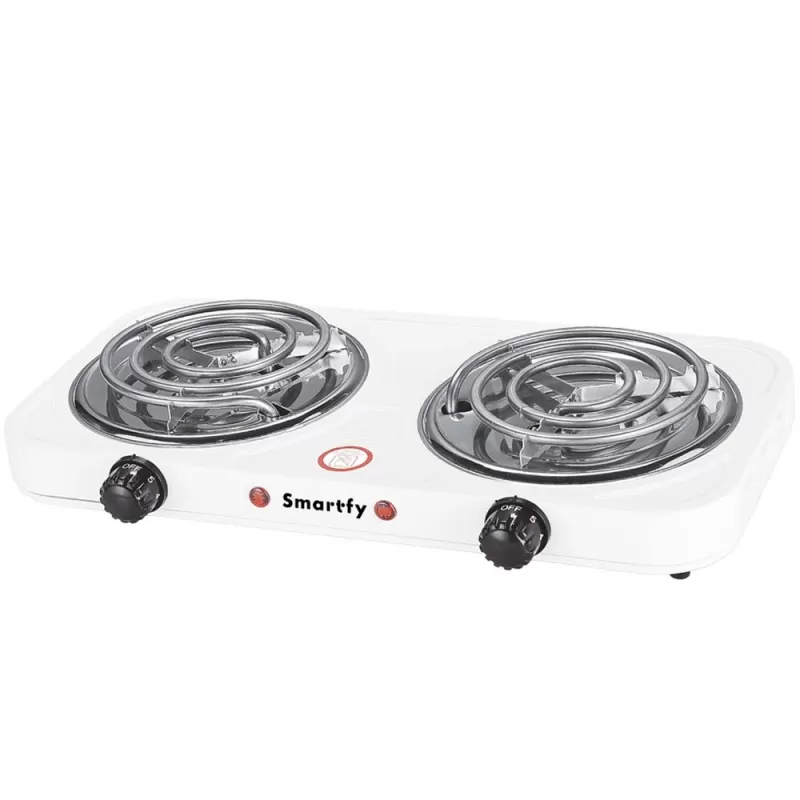 Cocina Eléctrica Smartfy FG03W 2000W 220V 2 Hornallas - White 