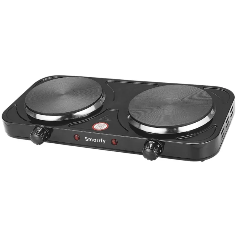 Cocina Eléctrica Smartfy FG04B 2000W 110V 2 Hornallas - Black