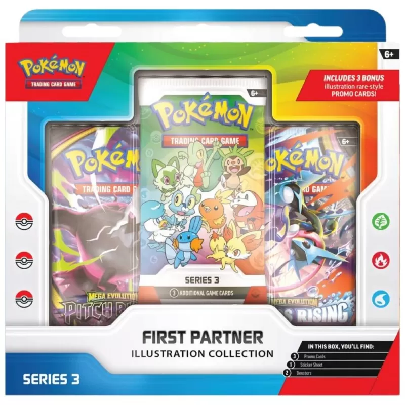 Juego de Cartas Coleccionables Pokemon First Partner 10-10410-108 (3 pack)