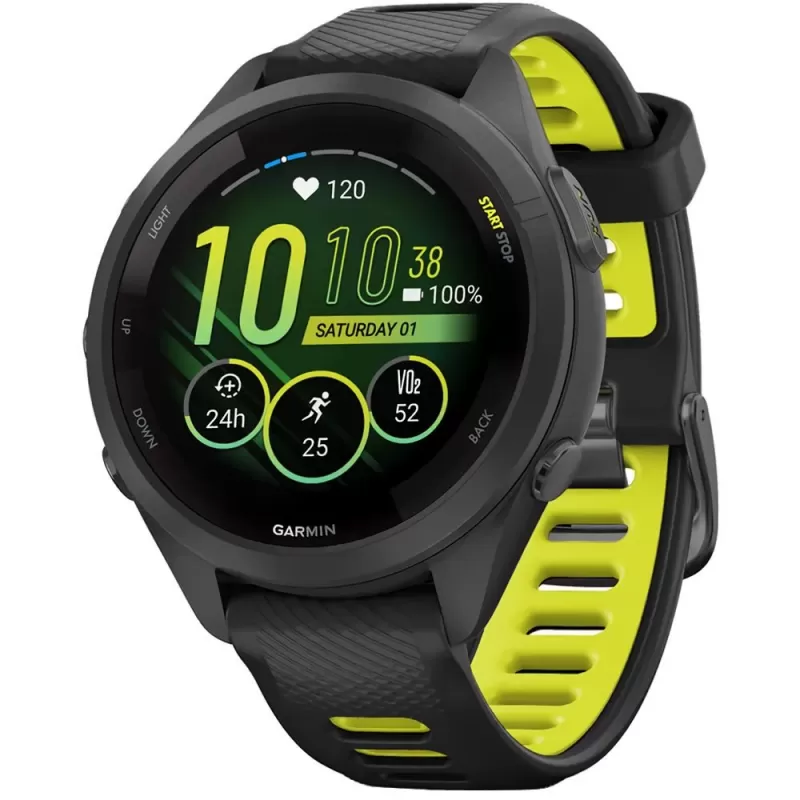 Reloj GPS Garmin Forerunner 265S 010-02810-03 - Black/Yellow