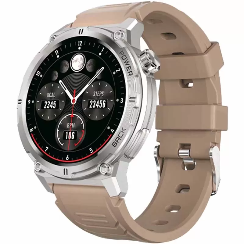 Reloj Smart FTX R20-SVBE 57mm - Silver/Beige