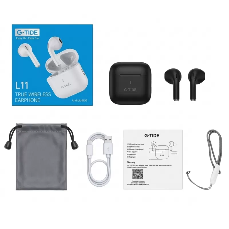 Auricular G-Tide L11 BLuetooth - Black