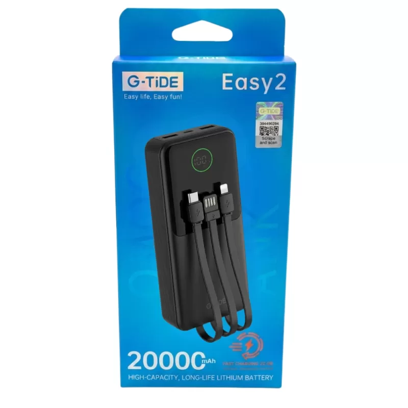 Cargador Portátil G-Tide Easy2 20.000mAh 22.5W - White
