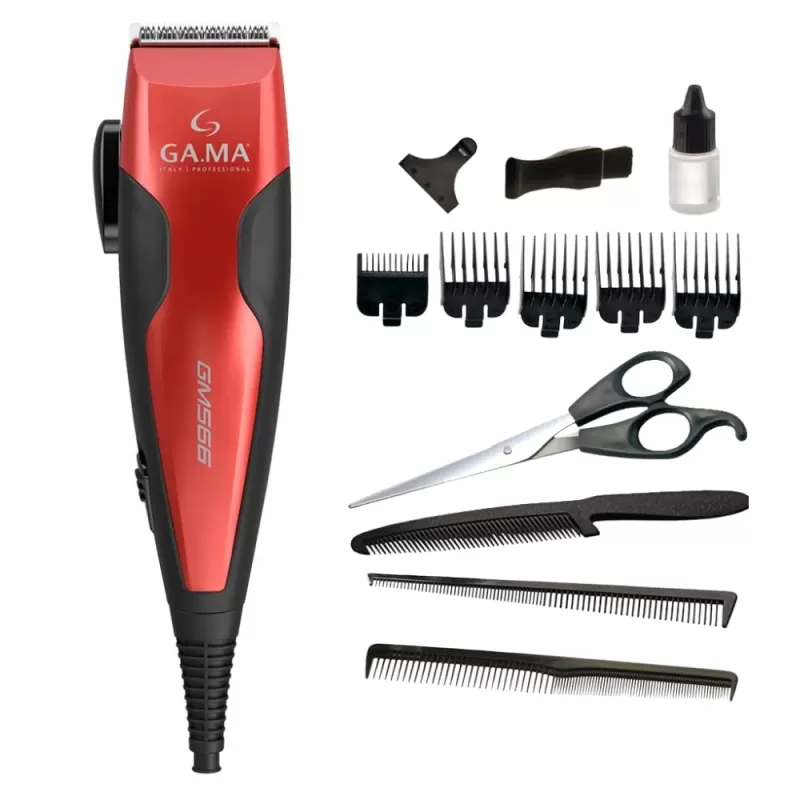 Cortador de Pelo Gama GM566 Magnetic Clipper 220V - Black/Red (13 Piezas) Cortador de Pelo Gama GM566 Magnetic Clipper 220V - Black/Red (13 Piezas)