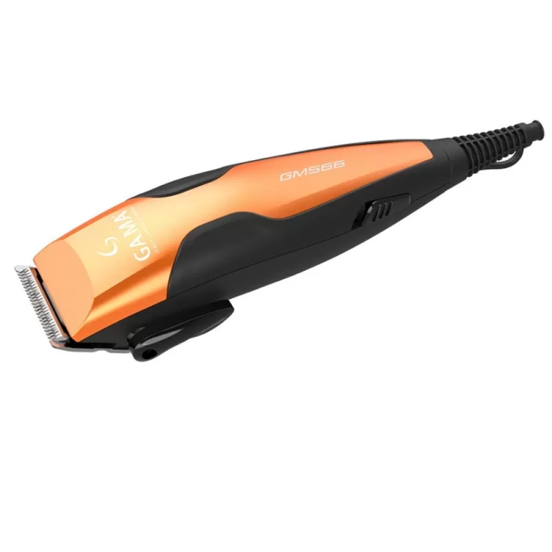 Cortador de Pelo Gama GM566 Magnetic Clipper 220V - Black/Orange (24 Piezas)