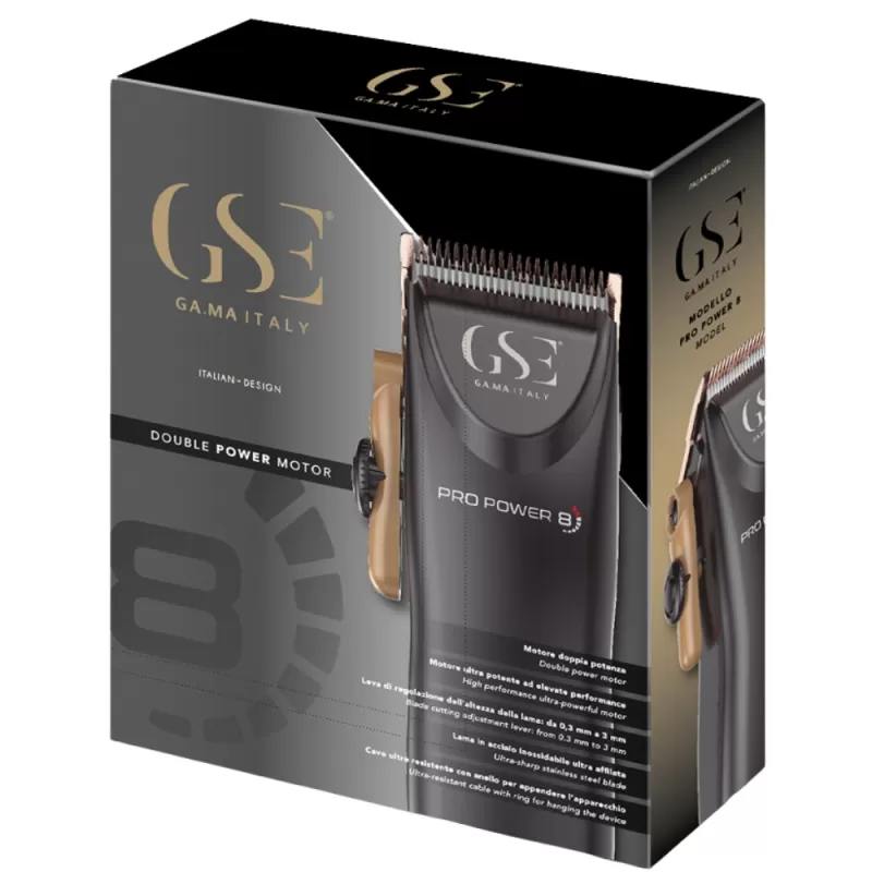 Cortador de Pelo Gama Pro Power 8 2V - Black