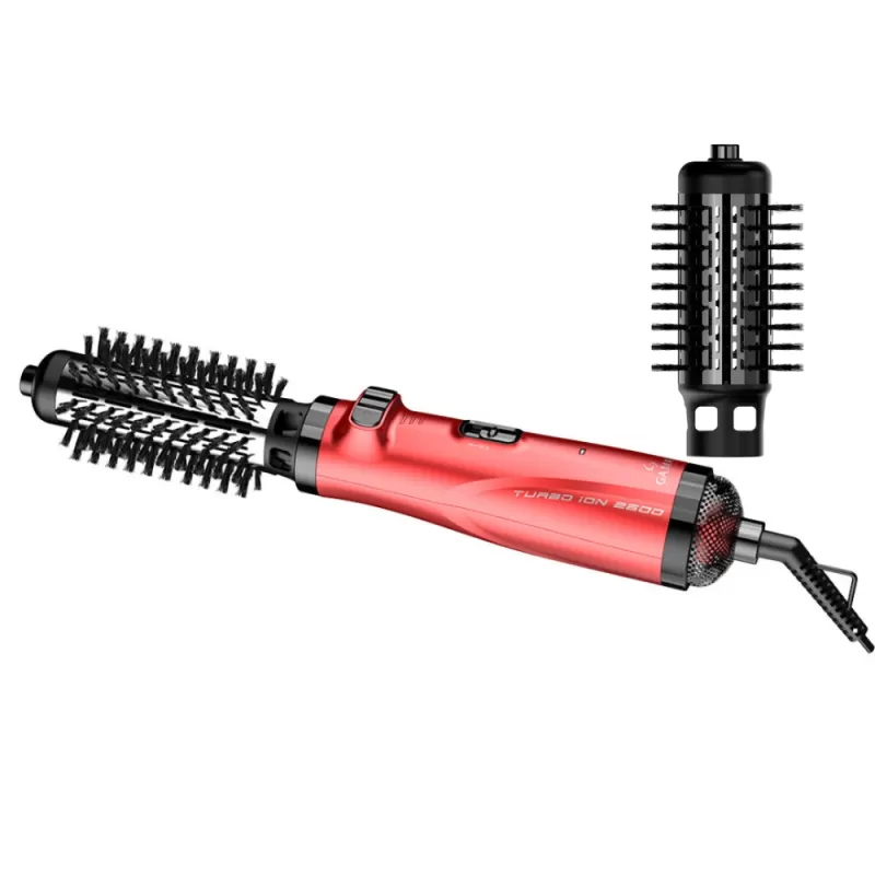 Cepillo Secador Rotativo Gama Turbo Ion 2600 Brush 3D 1100W 2V - Red
