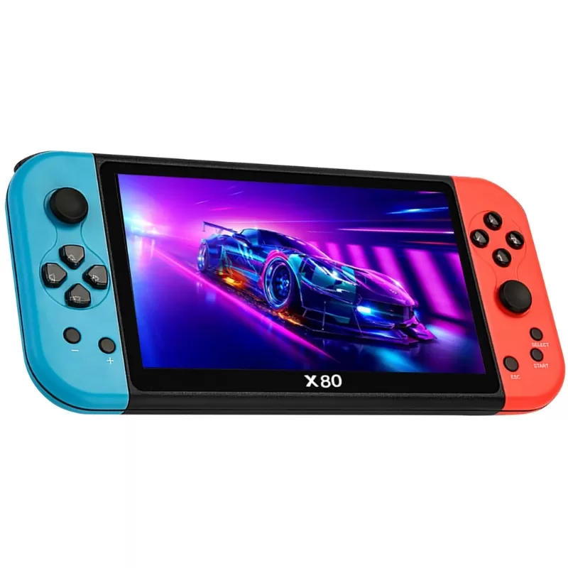 Consola Portátil Game X80 7" 16GB - Blue/Red