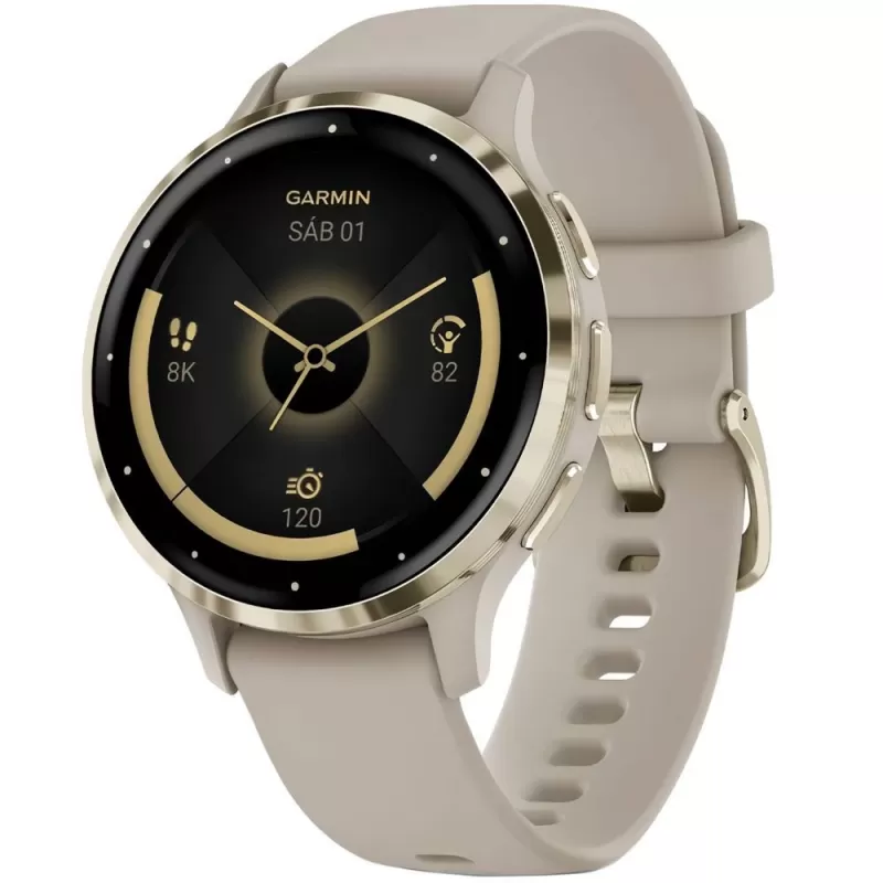 Reloj GPS Garmin Venu 3S 010-02785-02 - Beige Gold